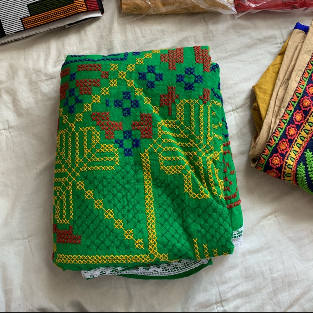 Beautiful Hand Embroidered Quilt - Picture 3 of 4